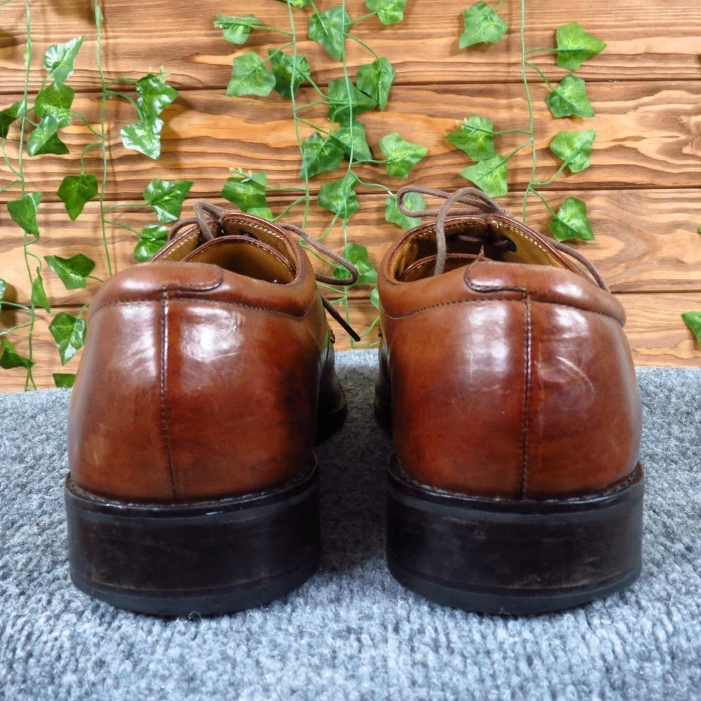 Cole Haan Air Giraldo Mens Apron Toe Derby Shoes Size 10.5 M Dress Brown Leather